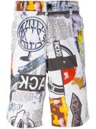 Ktz Multi Print Shorts - White