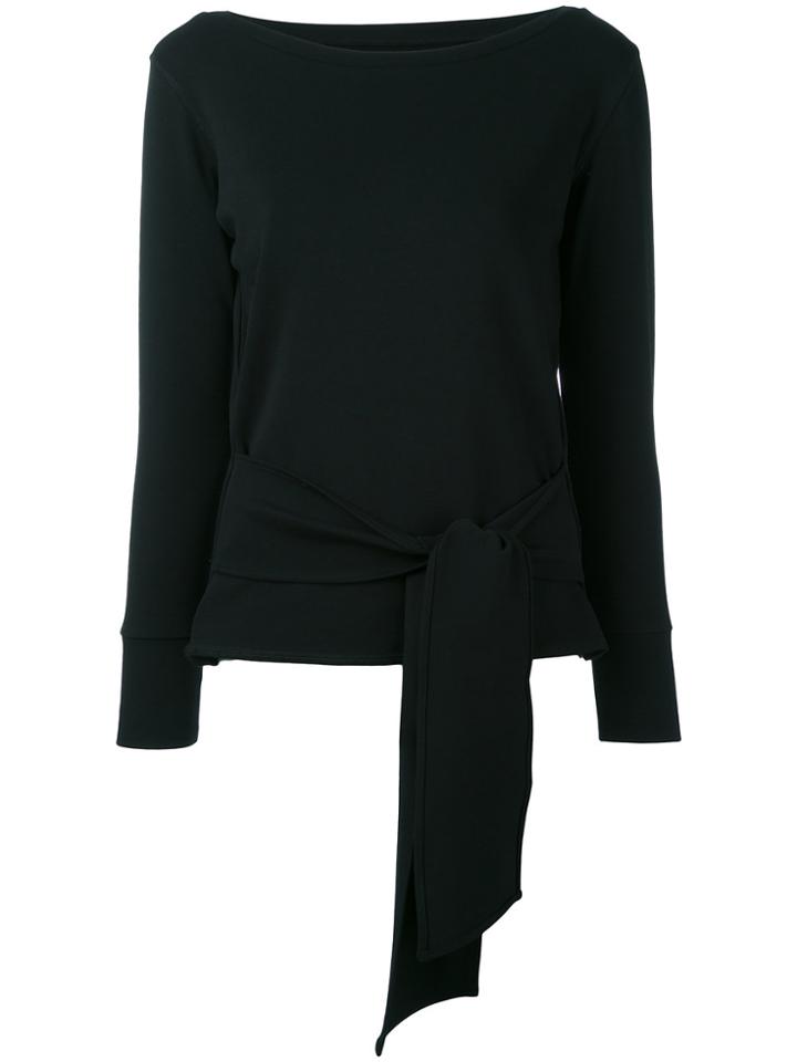 Eleventy Boat Neck Knitted Blouse - Black
