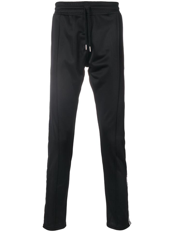 Les (art)ists Logo Stripe Tracksuit Bottoms - Black
