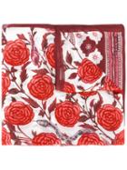 Roberto Cavalli - Floral Print Scarf - Women - Silk - One Size, Women's, Red, Silk