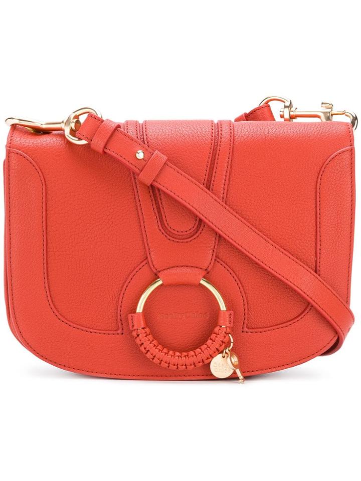 See By Chloé Rounded Edge Portfolio Shoulder Bag - Yellow & Orange