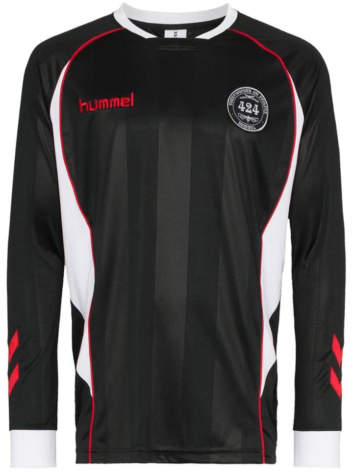 424 424 X Hummel Ls Ftbl Ls Tee Blk - Black