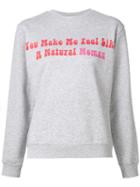 Natasha Zinko 'natural Woman' Print Sweatshirt