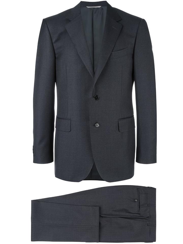 Canali Two-piece Suit, Men's, Size: 52, Grey, Wool/cupro
