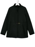 Fay Kids Concealed Breasted Coat - Black