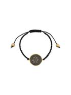 Gemco Elephant Coin Pendant String Bracelet - Grey