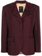 Jean Paul Gaultier Pre-owned 1990's Macramé Panel Blazer - Red