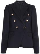 Stella Mccartney Double Breasted Wool Blazer - Blue