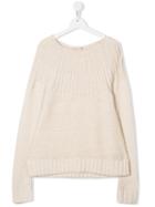 Bonpoint Teen Long Sleeve Knitted Jumper - Neutrals