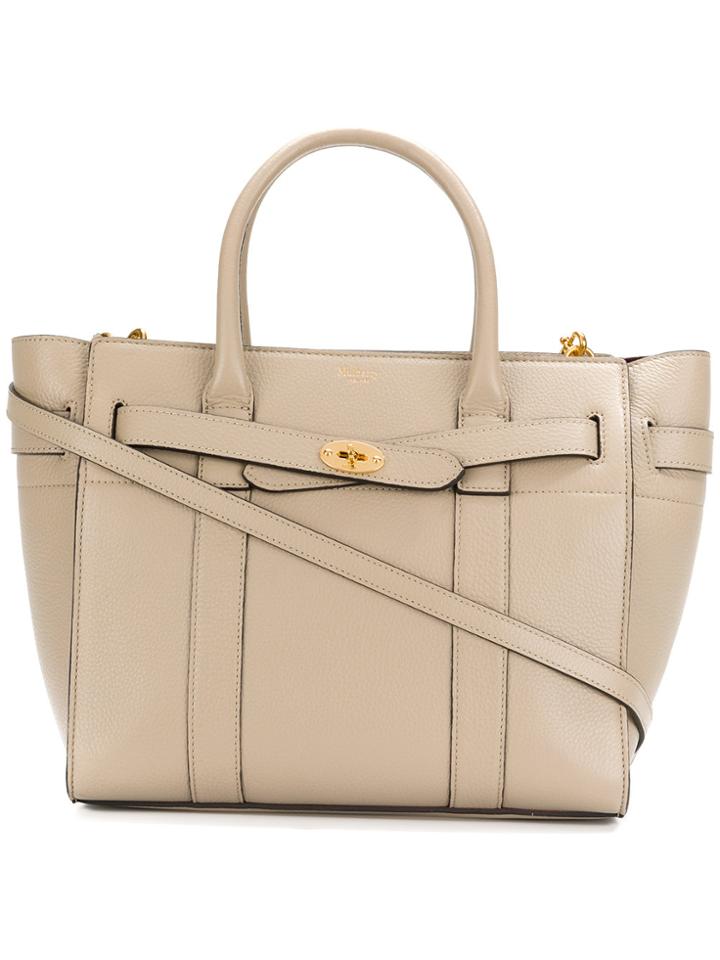 Mulberry Zip Tote Bag - Nude & Neutrals