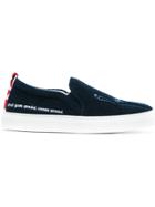 Joshua Sanders New York Slip-on Sneakers - Blue