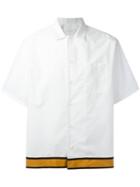 Prada Shortsleeved Shirt, Men's, Size: Medium, White, Cotton