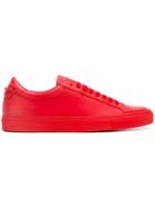 Givenchy Classic Low-top Sneakers, Men's, Size: 40, Red, Calf Leather/leather/rubber