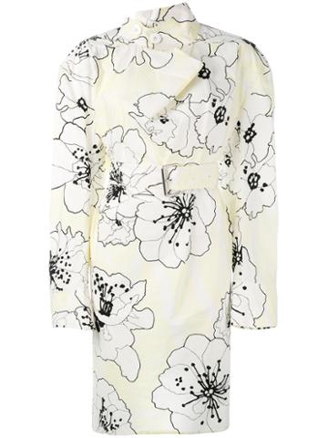 Marni - Runway Posy Print Tunic Dress - Women - Cotton - 40, White, Cotton