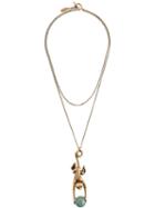 Roberto Cavalli 'monkey Pendant' Necklace, Women's, Metallic