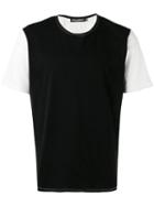 Dolce & Gabbana Two-tone T-shirt, Men's, Size: 50, Black, Cotton