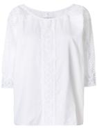 Charo Ruiz Mesh Sleeve Blouse - White