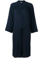 Vince Belted Dress, Women's, Size: Small, Blue, Silk