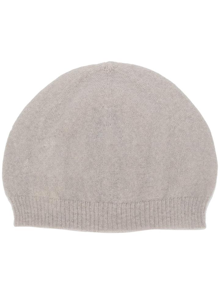 Rick Owens Knitted Beanie - Nude & Neutrals