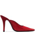 Dorateymur Red Groupie 100 Suede Pointy Toe Mules