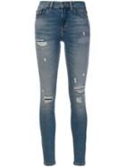 Calvin Klein Jeans Distressed Skinny Jeans - Blue