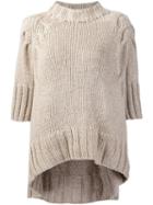 Spencer Vladimir Three-quarter-sleeve Jumper, Women's, Nude/neutrals, Silk/cashmere
