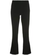 The Row Flared Fitted Trousers - Black