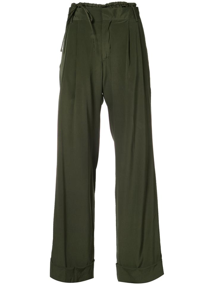 A.f.vandevorst Drawstring Detail Trousers - Green