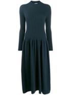 Agnona Ribbed Sweater Dress - Green