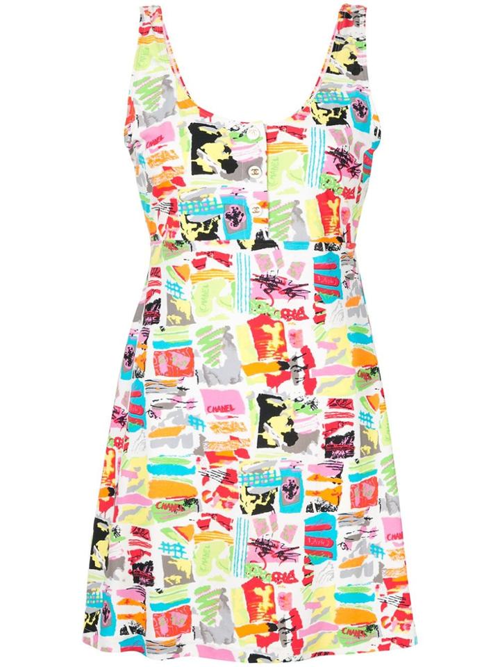 Chanel Pre-owned Chanel Sleeveless Swimwear Swimsuit - Multicolour