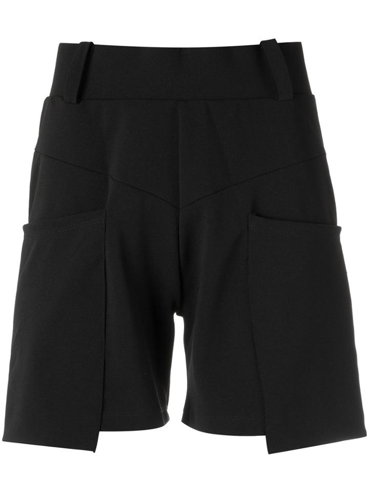 Olympiah Straight Fit Shorts - Black