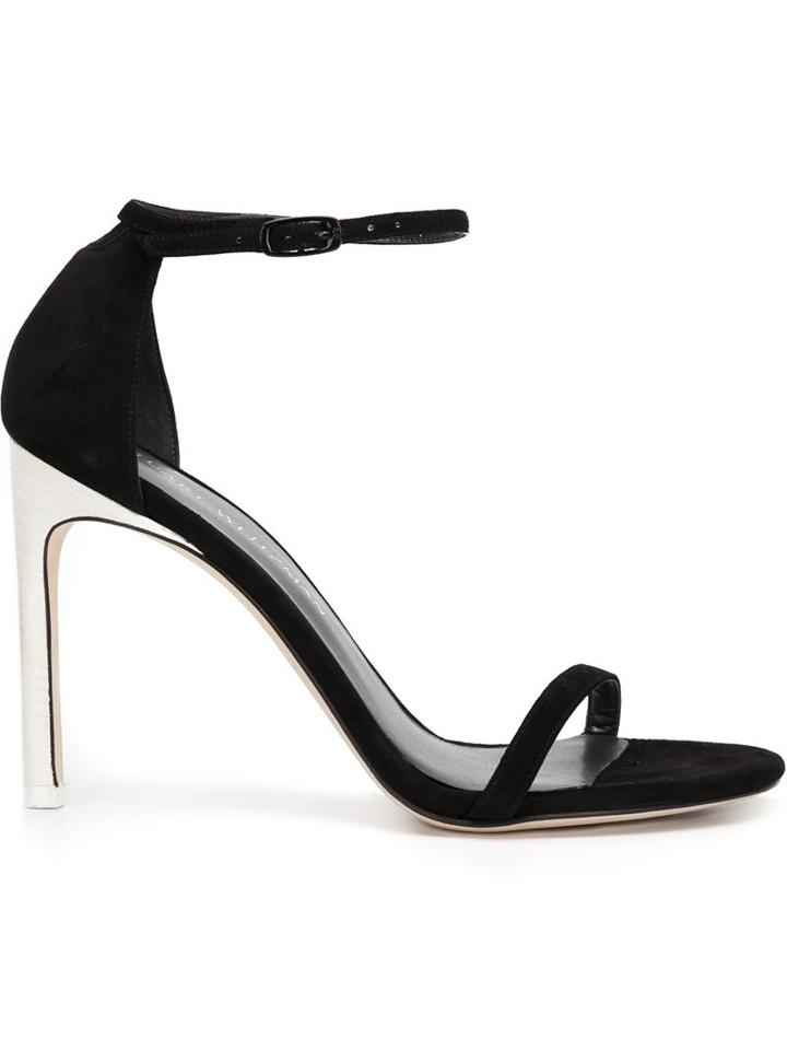 Stuart Weitzman Nudistsong Sandals, Women's, Size: 9, Black, Suede