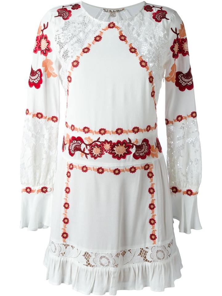 For Love And Lemons Flower Embroidered Day Dress