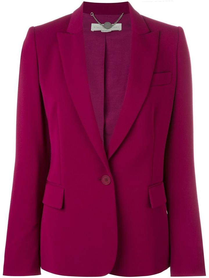 Stella Mccartney 'ingrid' Jacket, Women's, Size: 44, Pink/purple, Cotton/viscose/wool