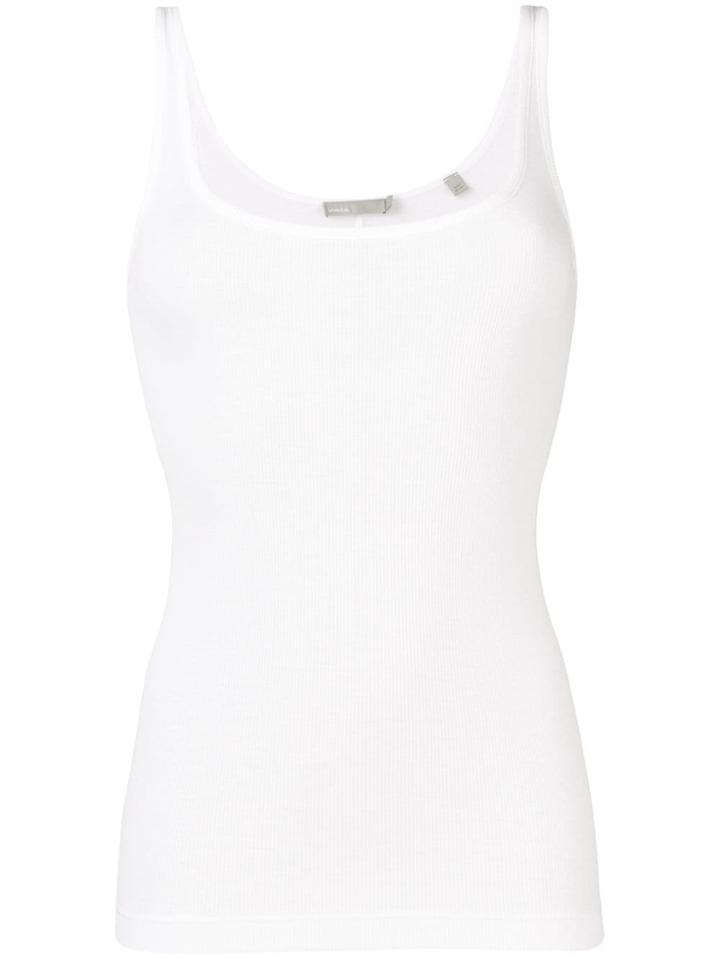 Vince Ribbed Knit Vest - White