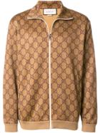 Gucci Gg Intarsia Jacket - Brown