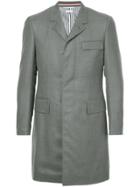 Thom Browne High Armhole Chesterfield Overcoat In Super 120's Twill -