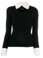 Temperley London Cut-out Detail Jumper - Black