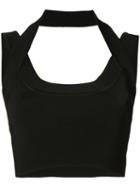T By Alexander Wang Cropped Tank Top, Women's, Size: Small, Black, Nylon/spandex/elastane/viscose
