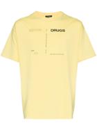 Raf Simons Drugs Crew Neck T-shirt - Yellow