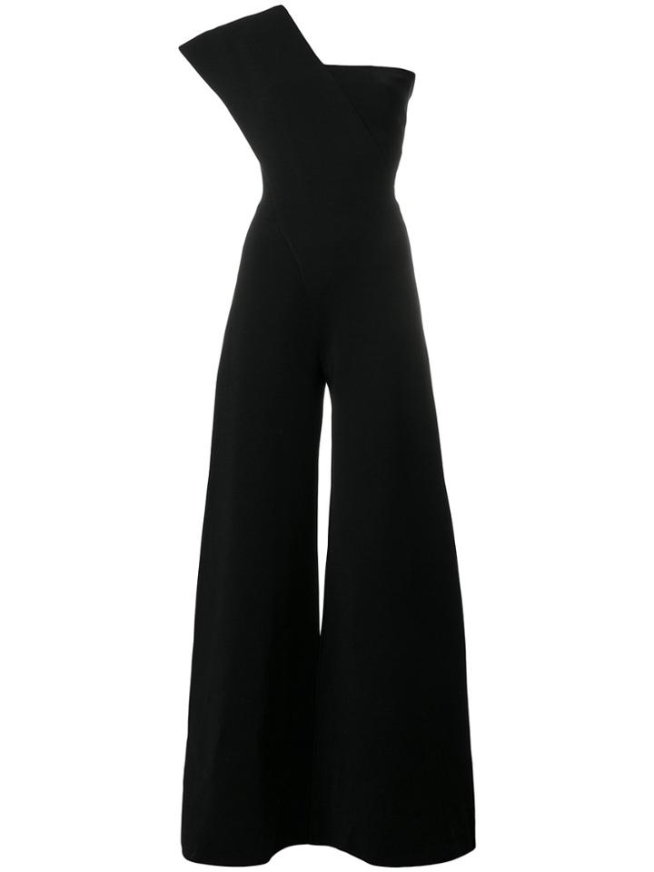 Stella Mccartney One Shoulder Jumpsuit - Black