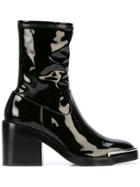 Alexander Wang Patent Ankle Boots - Black