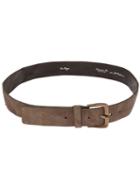 Scunzani Ivo Leather Belt, Men's, Size: Medium, Brown, Stingray