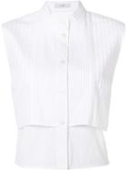 Tome 'sleeveless Bib Front' Shirt, Women's, Size: 2, White, Cotton