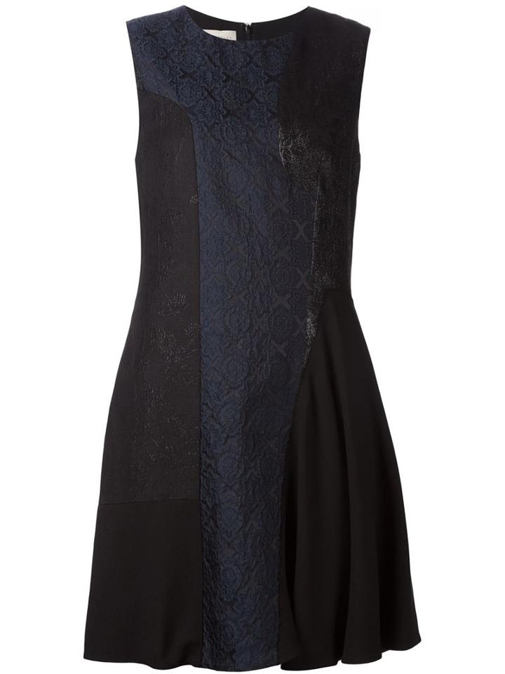 Stella Mccartney Sleeveless Jacquard Dress, Women's, Size: 42, Black, Silk/polyester/viscose/cotton