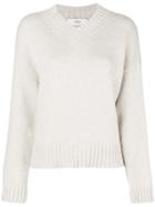 Pringle Of Scotland Loose V-neck Sweater - Nude & Neutrals