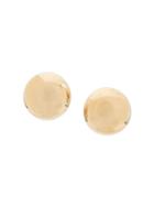 Givenchy Pre-owned Polished Round Earrings - Gold