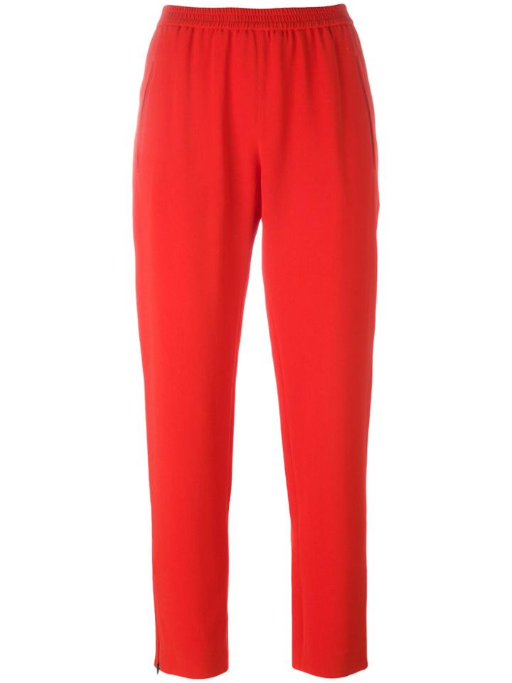 Stella Mccartney Cropped Slim Trousers - Red