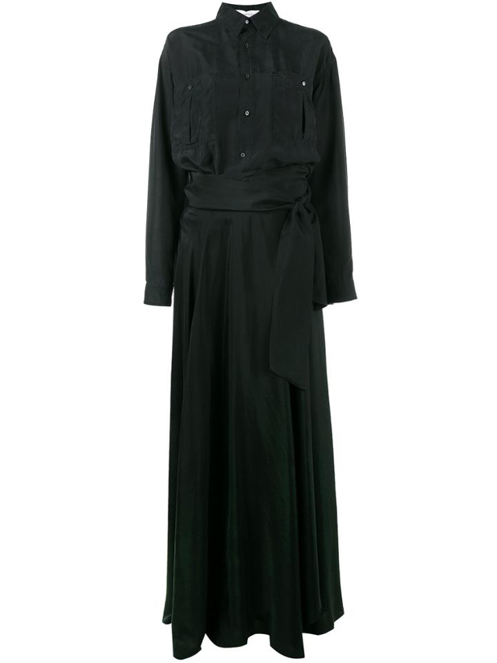 Faith Connexion Belted Bodysuit Shirt - Black