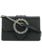 Miu Miu Embellished Buckle Mini Bag - Black